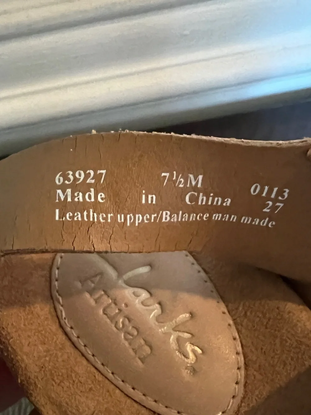 Clarks Artisan Nude Cork Wedge Platform Buckle Sandals Size 7.5